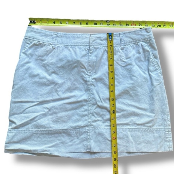 Y2K Merona Blue White Pinstripe Mini Skirt Women's Size 16 Preppy Pastel Spring - Picture 14 of 16